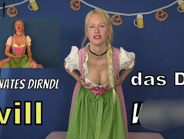 Dominantes Dirndl zwingt dich zum Wichsen