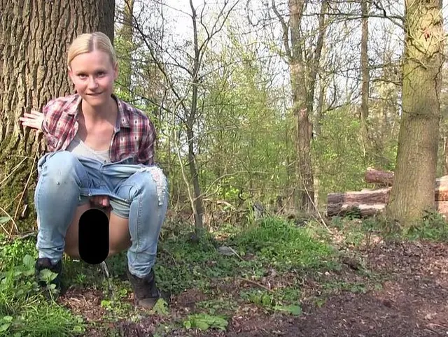Spontan am Feldrand: Ich pisse geil vor Erleichterung