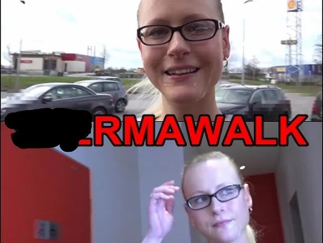 Fastfood-Fick und Spermawalk mit Brille