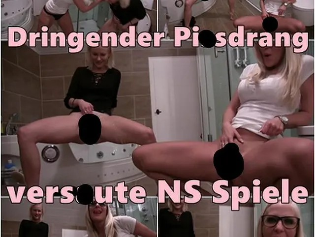 Kein Klo in Sicht: meine Cousine und ich pissen gemeinsam auf den Boden