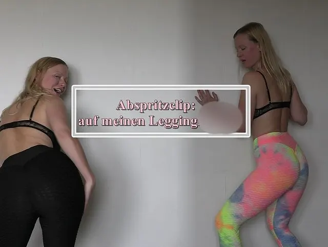 Spritz auf meinen Leggings-Arsch
