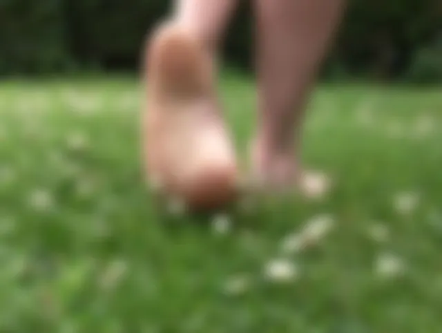 Meine nackten Sohlen im Freien