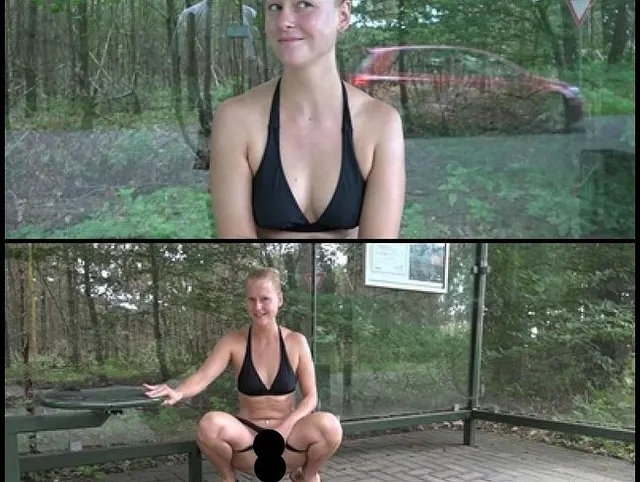 Dreist pisst mich in der Bushaltestelle aus